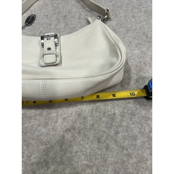 Vintage Tignanello Cream Leather Small Handbag EUC Mini - Picture 5 of 10